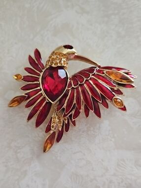 Graziano "Bird Of Paradise" Vintage Brooch.